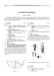 Patentes - Pedidos e Outros actos