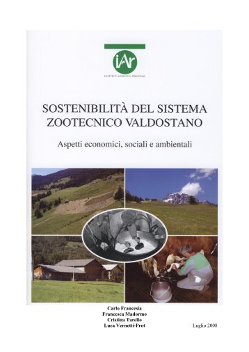 Sostenibilità del sistema zootecnico valdostano - Institut Agricole ...