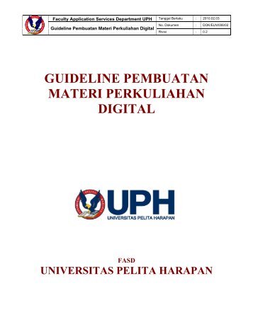 Guideline Pembuatan Materi Perkuliahan Digital - UPH Learning ...