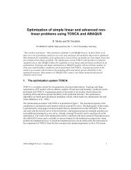 Optimization of simple linear and advanced non- linear ... - Simulia