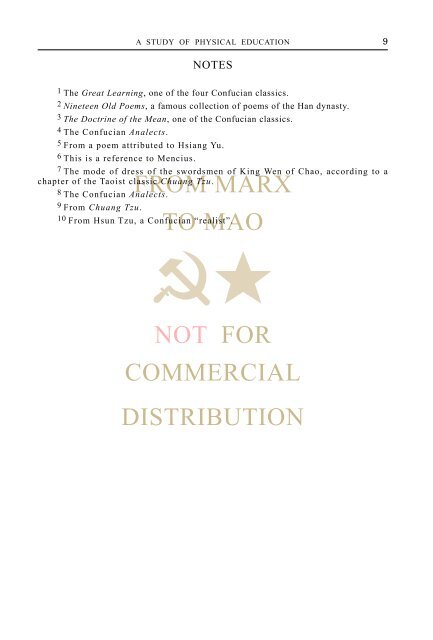 K. This is the 1st working draft of vol. VI. It still ... - From Marx to Mao