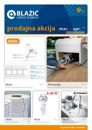 Prodajna akcija marec – april 2013 - Blažič robni trakovi