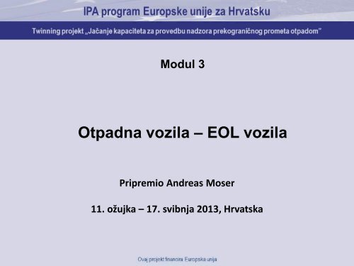 Otpadna vozila – EOL vozila - hr