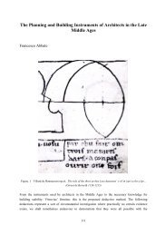 The Planning and Building Instruments of Architects in the Late ...