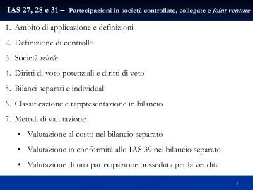 IAS 27 28 e 31 - Partecipazioni.pdf