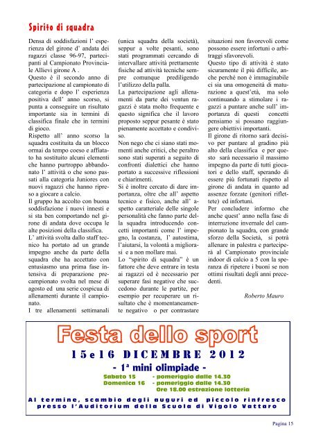 Giornalino 2012 - US Vigolana