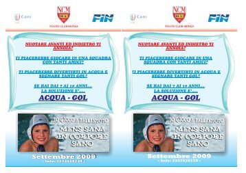 ACQUA - GOL ACQUA - GOL - Nuoto Club Monza