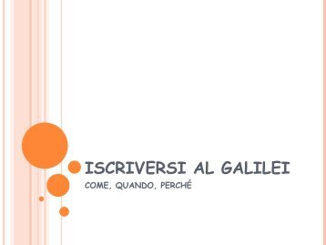 Iscriversi al GALILEI.pdf - Liceo Scientifico Galileo Galilei - Trieste