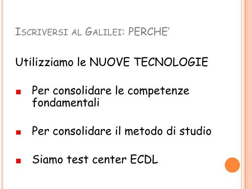 Iscriversi al GALILEI.pdf - Liceo Scientifico Galileo Galilei - Trieste