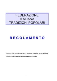 FITP - Regolamento Interno - Federazione Italiana Tradizioni Popolari