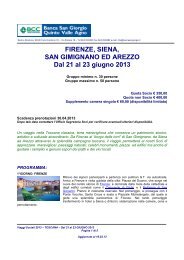 Scarica il programma del viaggio (239 kb) - Banca San Giorgio ...