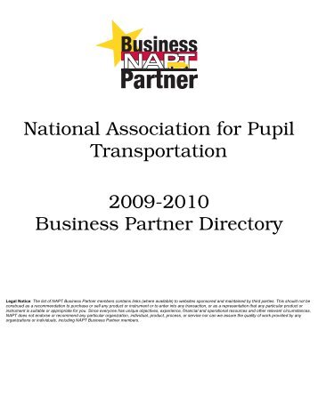 BP 2009-2010 Directory - National Association for Pupil Transportation