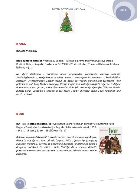 Preuzmite bilten u .pdf formatu (1,7 Mb) - Gradska knjižnica Marka ...