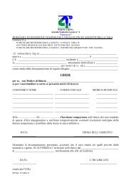 Iscrizione temporanea ASL4 Chiavarese - ASL n. 4 Chiavarese