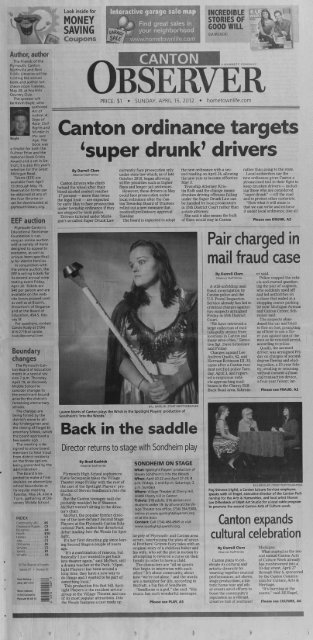 Canton Observer for April 15, 2012 - Canton Public Library