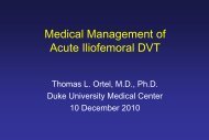 Acute Iliofemoral DVT