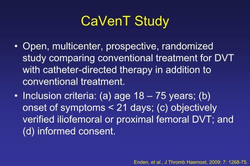 Acute Iliofemoral DVT