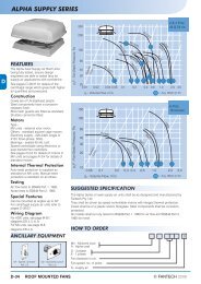 Alpha Supply Series - Axial Fans - Fantech