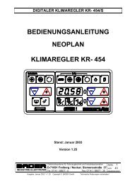 BEDIENUNGSANLEITUNG NEOPLAN KLIMAREGLER KR- 454