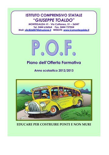 Piano Offerta Formativa a.s. 2012 - Istituto Comprensivo “G. Toaldo”