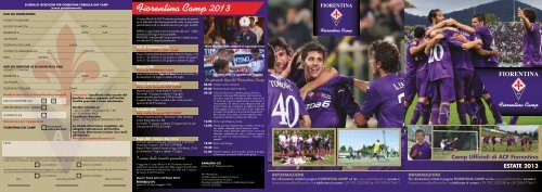 Brochure Viola Camp 2013 - Fiorentina - ViolaChannel
