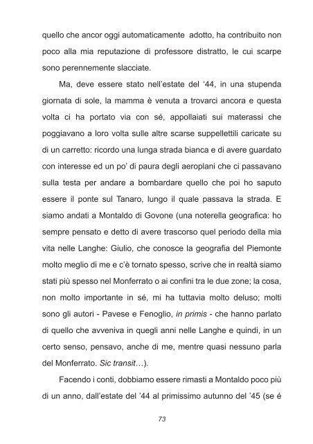 Il racconto di un catturando - Istituto per la storia della Resistenza e ...