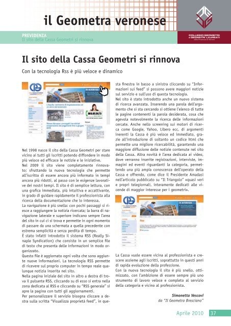 Il Geometra Veronese - Collegio dei Geometri della Provincia di ...