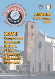 Abetone Pietrasanta Sci 2008 - UOEI Unione Operaia Escursionisti ...