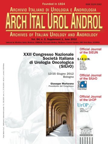 XXII Congresso Nazionale SIUrO - RUA - Roman Urological ...