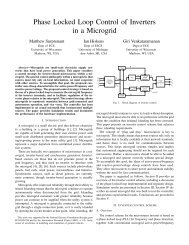 Phase Locked Loop Control of Inverters in a Microgrid