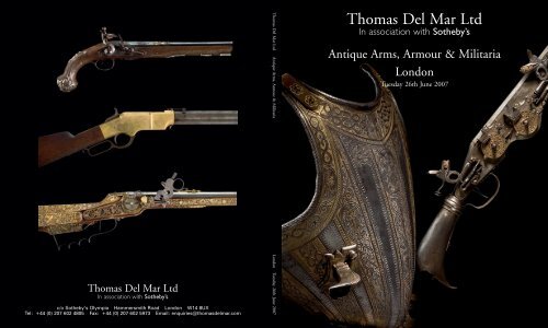Thomas Del Mar - Arms & Armour