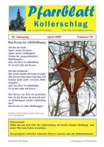 Osterausgabe 2009 - Pfarre Kollerschlag