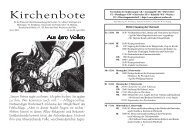 Kirchenbote - bei pfarrei-online