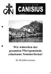 Wir wünschen der gesamten Pfarrgemeinde ... - Pfarre Canisius