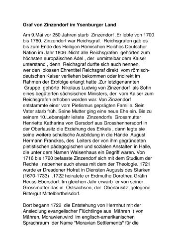 Zinzendorf - Vereinigung fuer Heimatforschung in Vogelsberg ...