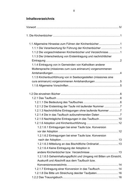 Bistum Limburg: Handreichung für die Arbeit im Pfarrbüro