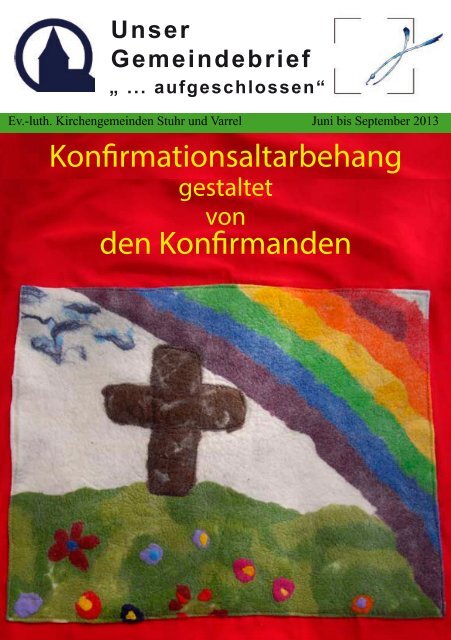 Konfirmationsaltarbehang den Konfirmanden - Kirche-stuhr.de