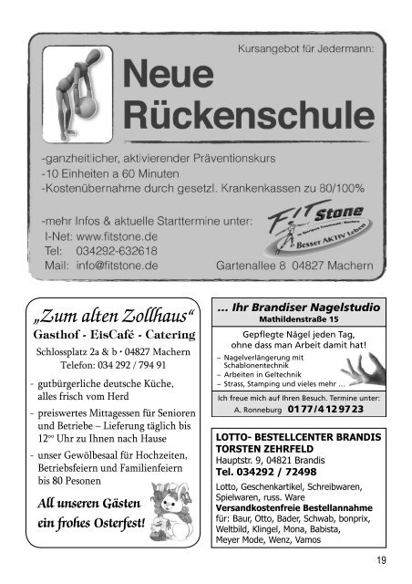 Amtsblatt Nr. 220 März 2013 - Gemeinde Machern