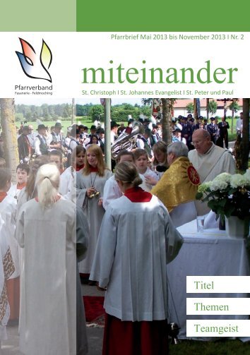 ++Pfarrbrief - Kath. Pfarrgemeinde St. Peter und Paul