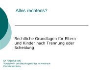 Alles rechtens? - Elternbildung Tirol