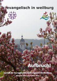 Gemeindejournal 2013_03_01 - Ev. Kirchengemeinde Weilburg