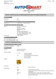 SAFETY DATA SHEET XL4 - Autosmart