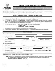 Allstate Benefits Critical Illness Claim Form