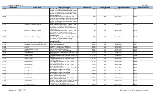 ShoreTel Pricelist - Peppm