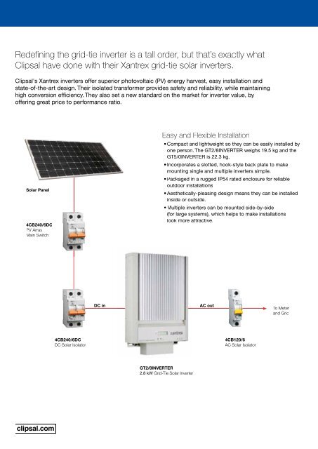 Get connected with Xantrex Grid-Tie Inverters, 22524 - Clipsal