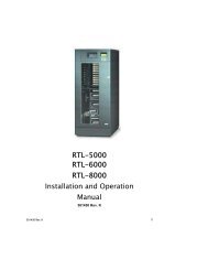 RTL 5000 through 8000 Series Installation and ... - Rorke Data