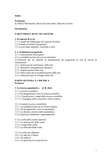 Indice Prefazione di Alberto Meomartini, Mario Giacomo Dutto ...