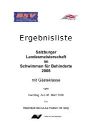 LM-Salzburg Schwimmen - Vereinsmeier