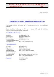 TBV - Jahresbericht 2007/08 - Vereinsmeier