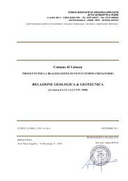 Indagini geologiche e geotecnica - Comune di Valenza